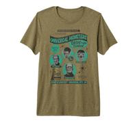 Universal Monsters Drive-in Terror Movie Night T-Shirt Haut de Gamme