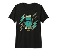 Universal Monsters Frankenstein Come to Life Retro T-Shirt Haut de Gamme