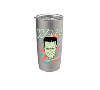 Universal Monsters Frankenstein Don’t Care Retro Goth Gobelet isotherme en acier inoxydable double paroi