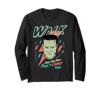 Universal Monsters Frankenstein Don’t Care Retro Goth Manche Longue