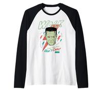 Universal Monsters Frankenstein Don’t Care Retro Goth Manche Raglan