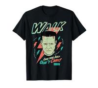 Universal Monsters Frankenstein Don’t Care Retro Goth T-Shirt