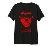 Universal Monsters Frankenstein Horror Icon T-Shirt Haut de Gamme