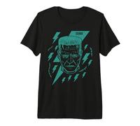 Universal Monsters Frankenstein Retro Goth Lightning T-Shirt Haut de Gamme