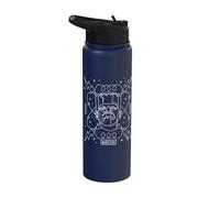 Universal Monsters Frankenstein Retro Goth Line Art Stainless Steel Insulated Water Bottle