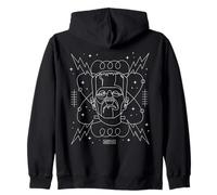 Universal Monsters Frankenstein Retro Goth Line Art Sweat à Capuche