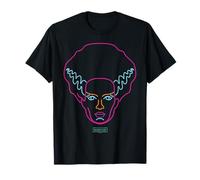Universal Monsters Neon Bride of Frankenstein Portrait T-Shirt