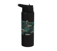 Universal Monsters Retro Horror All Over Print Stainless Steel Insulated Water Bottle