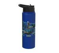 Universal Monsters Retro Horror All Over Print Stainless Steel Insulated Water Bottle