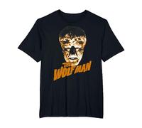 Universal Monsters The Wolfman Logo T-Shirt, Homme Grandes Tailles, Noir, 2X Tall