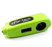 Universal Motorbike Brake Lock, Motorbike Caps-Lock, Motorcycle Handlebar Throttle Grip Lock Anti-Theft Security Brake Level Lock for Bike Scooter Moped ATV (Green) Theft Protection