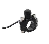 Universal Motorcycle ATV Scooter Dirt Bike Aluminium Démarrage Stop on Off Switch Compatible avec Plusieurs modèles de véhicules Remplacement du marché secondaire(Black)