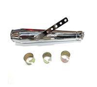 Universal Motorcycle Exhaust Muffler Retro Vintage Classic Electroplating Moto for CG125 for SR400 /CB500/ VT500 /CM300 500 Cafe