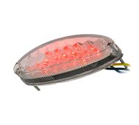 Universal Motorrad Mini LED Feu Arrière NUMBER1 Verre Clair Sans Plaque