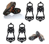 Universal Non-Slip Gripper Spikes, Spikes for Shoes Winter,10 Steel Teeth Shoe Spikes for Slip-on,Ice Grips, Shoe Claws, for Hiking, Ice Fishing and Hunting (2 Pairs-type1)
