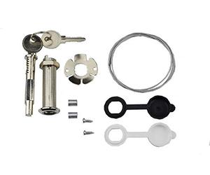 Universal Note déverrouillage d'urgence pour entraînement, Note triegelungs Serrure pour porte de garage sectionnelle jusqu'à 40 mm, Serrure de garage, Compatible avec Hörmann, Schartec etc.