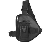 Universal Nylon Walkie Talkie Holder for Midland Kenwood Yaesu Motorola 2 Way Outdoor (Black)