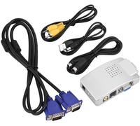 Universal PC Converter Box VGA vers TV Convertisseur vidéo Composite PC VGA vers TV AV Adaptateur de Signal de HDTV Ordinateur Portable Bureau à TV