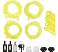 Universal Petrol Hose Kit for Lawn Mower,Petrol Filter,Petrol Hose with Hoses and Priming Joints for Chainsaws,Lawnmowers,Hedge Trimmers,Pruners