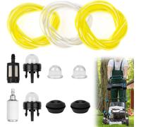 Universal Petrol Trimmer Hose Kit with Fuel Filter,Petrol Hose 2.5 mm 3 mm,Primer Bulb and Seal for Grass Trimmer,Lawn Mower Blower