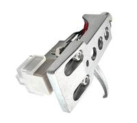 Universal Phono Headshell - Support pour cartouches de tourne-disque LP, montage avec câbles, remplacement durable pour bras | Cartouche de tourne-disque en vinyle durable, pièce de mise à niveau