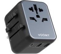 Universal Plug Adapter with 1 USB-C and 2 USB-A,UK Plug Adapter,USA Plug Adapter,Japan Plug Adapter,Universal Travel Adapter International France with A/C/G/I Plug