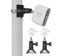 Universal Pole Mount Compatible With Eufycam 1/2/2c/2c Pro/3/3c/E/S3 Pro, Arlo Pro 4/Pro 3/Pro 2/Ultra/Ultra 2/Essential 2(Xl), Reolink Argus 2, (Black, 2pcs)
