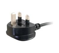 Universal Power Cord - Câble d'alimentation - BS 1363 (M) pour power IEC 60320 C13 - 50 cm - moulé - noir