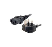 Universal Power Cord - Câble d'alimentation - BS 1363 (M) pour power IEC 60320 C13 - 50 cm - moulé - noir