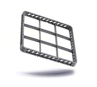 Universal PP 9 paniers Il Embout Cadre pour panier panier Verres Évier Panier Lave Vaisselle blaugrau 500 x 500 x 44 mm