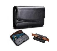Universal PU Leather Belt Clip Phone Pouch Horizontal Waist Loop Bag, Size XXL (Inner Size: 17x9x2cm)