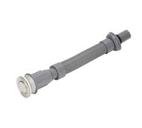 Universal S - tube talon de vidange | Plombinage du bassin de lavage des odeurs avec débordement | Drain flexible de la salle de bain pour lavabos/vanités | Plastic et acier