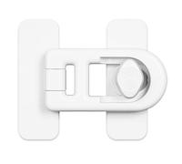 Universal Safety Latch - No-Tool Appliance Lock for Home | Secure Rotating Cabinet Fastener plus High-Bond Tape & Multi- Fit for Toilet, Bathroom, Bedroom and Nursery