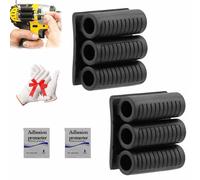 Universal Self-Adhesive Drill Bit Gripper, Spider Tool Holster, Drill Bit Holder Tool for Impact Driver, Easy to Install High Strength 3M Adhesive Drills (2*PCS)