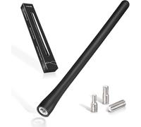 Universal Short Car Radio Antenna Amplified Car Radio Dab Fm 19.5cm Roof Copper Core Powerful High Conductivity For Tuner Stereo Auto Truck Suv Vehicle Screw M4.0 M5.0 M6.0