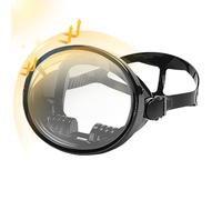 Universal Snorkeling Goggles - Large Frame Clear Diving | Adjustable Buckle Anti-Fog Goggle, for Free Diving Swimming Fisherman, Panoramic View Tempered Glass, Silicone Seal