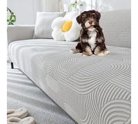 Universal Sofa Slipcover for 1-5 Seats Stretch Couch Cover Washable Anti-Scratch Sofa Slipcover Couch Cushion Cover for All Seasons Pet Friendly Furniture Protector,C1,1 seat 90~140cm(E2,Footstool Cov