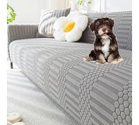Universal Sofa Slipcover for 1-5 Seats Stretch Couch Cover Washable Anti-Scratch Sofa Slipcover Couch Cushion Cover for All Seasons Pet Friendly Furniture Protector,C1,1 seat 90~140cm(C1,Footstool Cov
