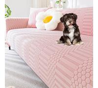 Universal Sofa Slipcover for 1-5 Seats Stretch Couch Cover Washable Anti-Scratch Sofa Slipcover Couch Cushion Cover for All Seasons Pet Friendly Furniture Protector,C1,1 seat 90~140cm(F1,Footstool Cov