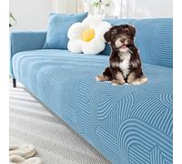 Universal Sofa Slipcover for 1-5 Seats Stretch Couch Cover Washable Anti-Scratch Sofa Slipcover Couch Cushion Cover for All Seasons Pet Friendly Furniture Protector,C1,1 seat 90~140cm(B2,Footstool Cov