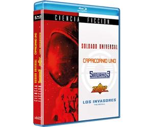 Universal Soldier + Capricorn One + Saturn 3 + Zardoz + The Recall Blu Ray Box Set 5 Science fiction Films English Audio