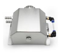 Universal Square Overflow Jug Oil Tank Storage Auto Supplies, Argent