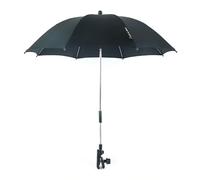 Universal Stroller Umbrella Sun Shield, Foldable Baby Parasol, 360° Adjustable Canopy, Blackout Blind & All-Weather Protection for Prams, Trikes, Car Seats(Black)
