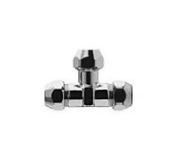 Universal T 451410 laiton chromé, 3/8 "x10 mm, avec 3 pressions