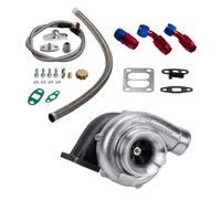 T70 Turbo Turbocompresseur T3 Bride 0.7 A/R oil drain Return OIL FEED Line Kit