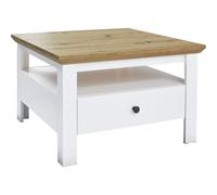 Universal Table basse, 1 compartiment ouvert, imitation chêne, blanc.
