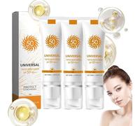 Universal Tinted Sunscreen for Face SPF 50 PA+++, Tinted Moisturizer Sunscreen, Water Resistant and Non-Greasy,Fast Absorption Sunscreen for All Type Skin. (3pcs)