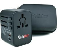 Universal Travel Adapter PD20W 2 USB 1 USB C and 1 AC Multi Smart Plug for UK Germany USA Thailand Ireland Europe Charger International Plug Light 224 Countries Quick Charge