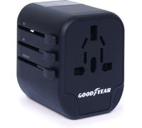 Universal Travel Adapter USA,Eu,Uk,Aus,Cn,2 USB Ports,2.4A Power Supply,100V-240V 880W-1840W,Compatible with 8 Different Power Outlets,Fits Over 180 Countries