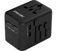 Universal Travel Adapter with 2 USB and 2 USB C,Universal Travel Adapter France to English USA Japan England Italy Australia Thailand Canada